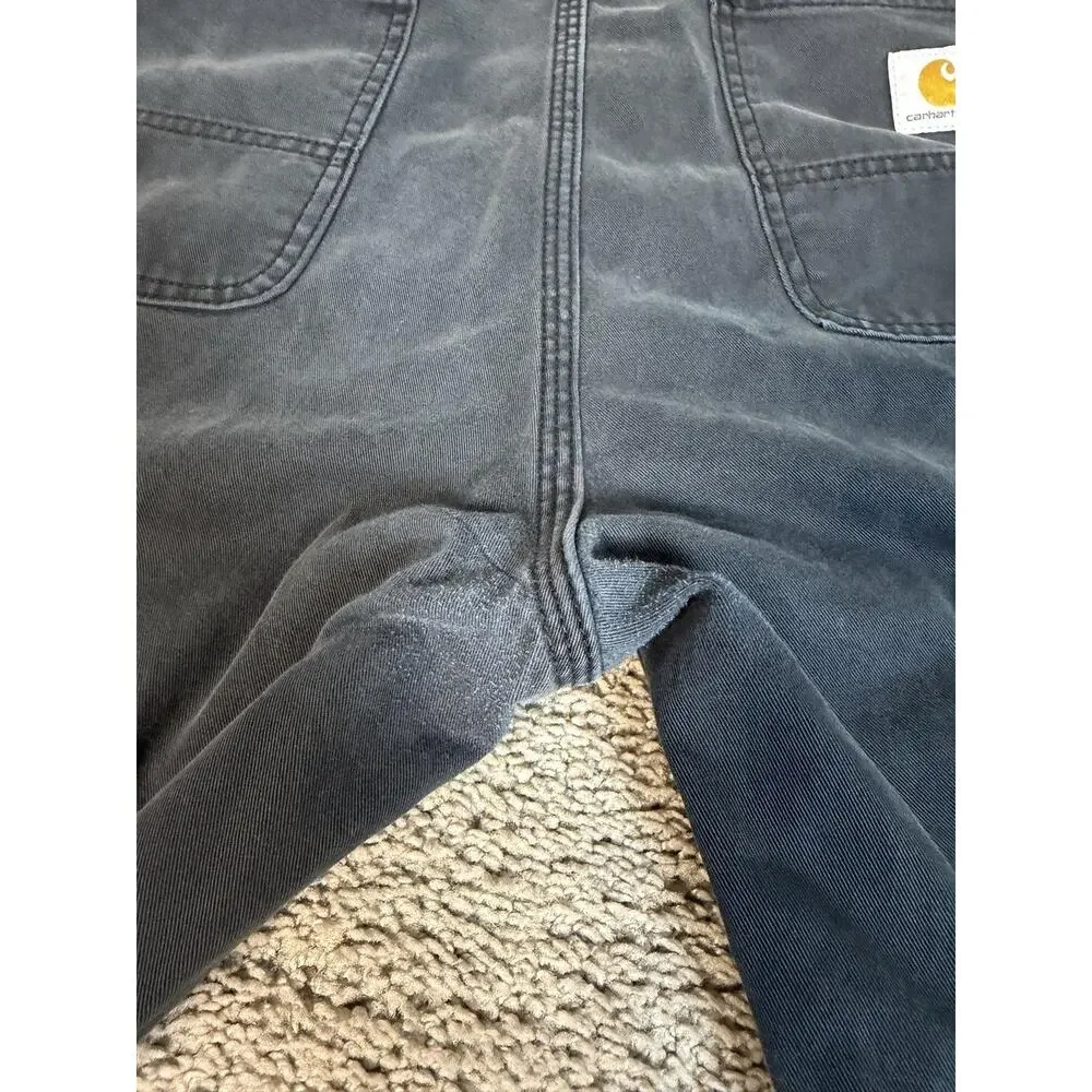 Carhartt Pants Mens 36x36 Black Carpenter Relaxed Fit Canvas Workwear Pockets